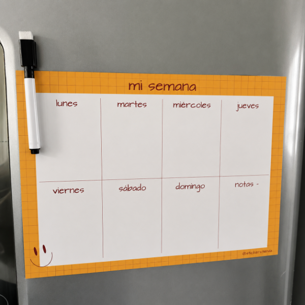 Producto - Planner imantado cuadros - 2