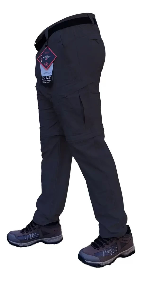 Pantalón desmontable 2 en 1 secado rápido azul — imagen 2