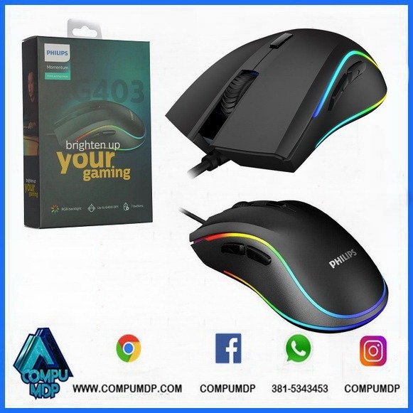 Producto - MOUSE PHILIPS G403 GAMER