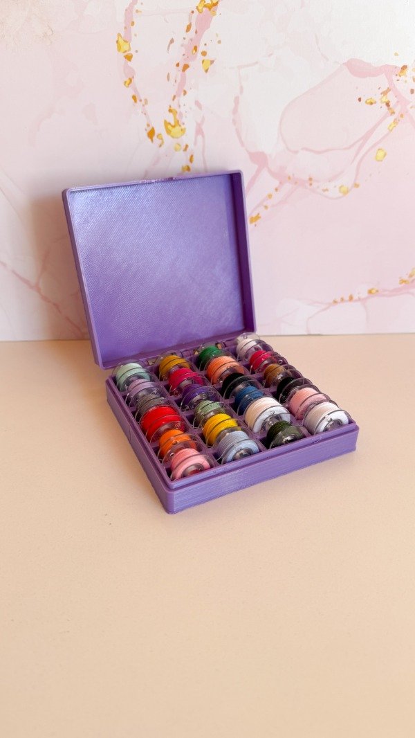 Producto - Cajita organizadora de bobinas lila