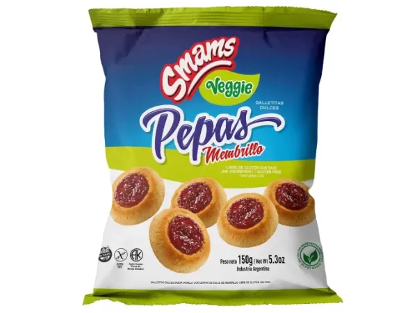 Producto - Galletitas pepas membrillo Veggie Smams