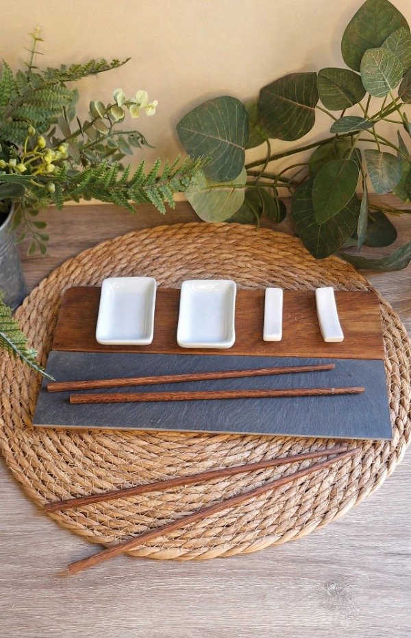 Producto - SET DE SUSHI PARA 2 ACACIA Y LAJA BLANCO - 1