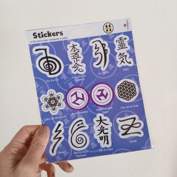 Producto - Plancha sticker Reiki