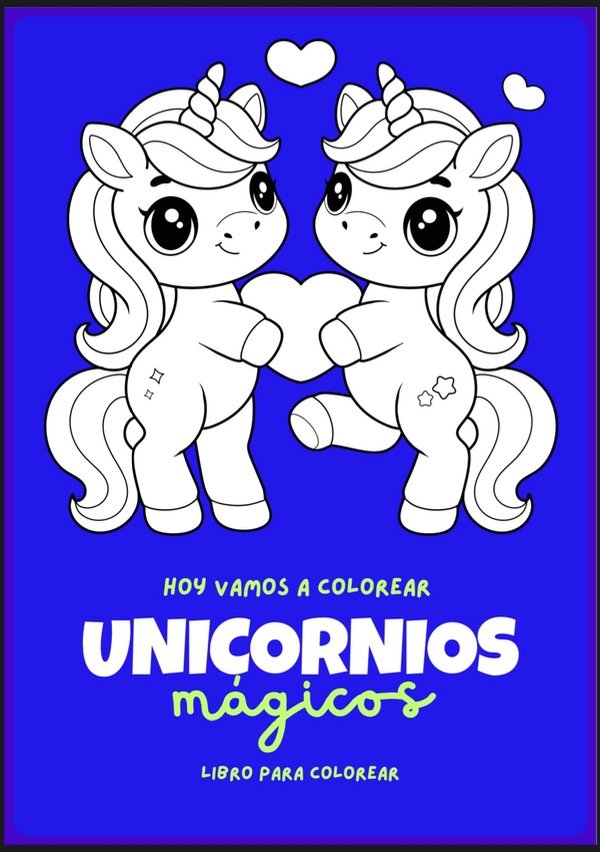 Producto - Libro de unicornios a4 10 páginas