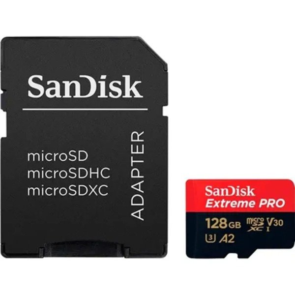 Producto - SanDisk Extreme SDSQXCD-128G-GN6MA - MicroSD con Adaptador