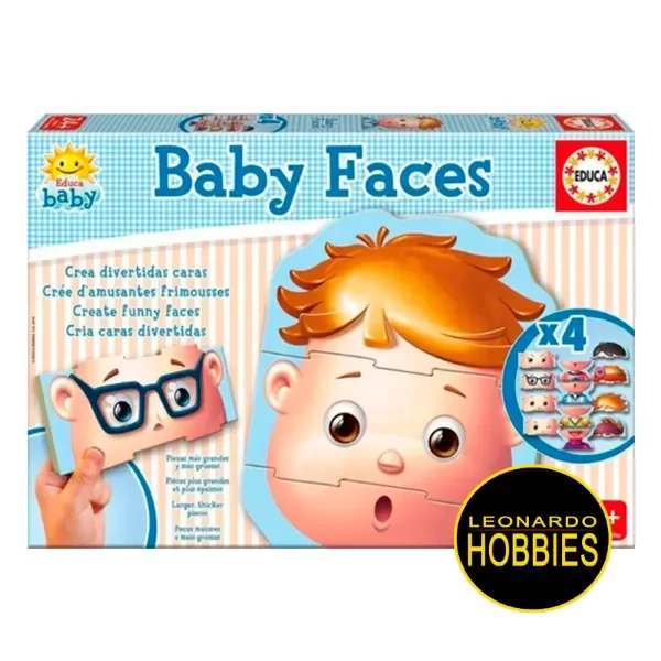 Producto - Baby Faces 4 Encajables De 3 Piezas c/u Educa 18040