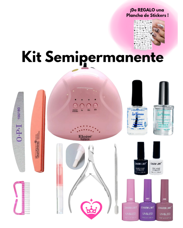 Producto - Kit Semipermanente + Sticker y Manual de REGALO