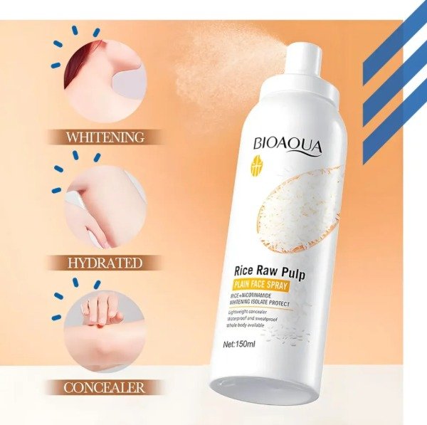 Producto - SPRAY FACIAL BIOAQUA ILUMINADOR UNIFICADOR DEL TONO DE ARROZ Y NIACINAMIDA 150G - 2
