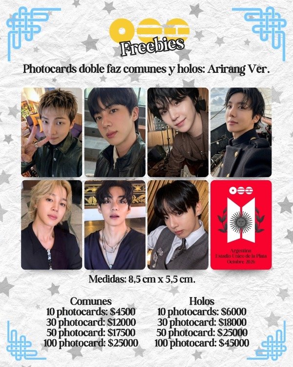 Producto - Freebies BTS: Photocards doble faz