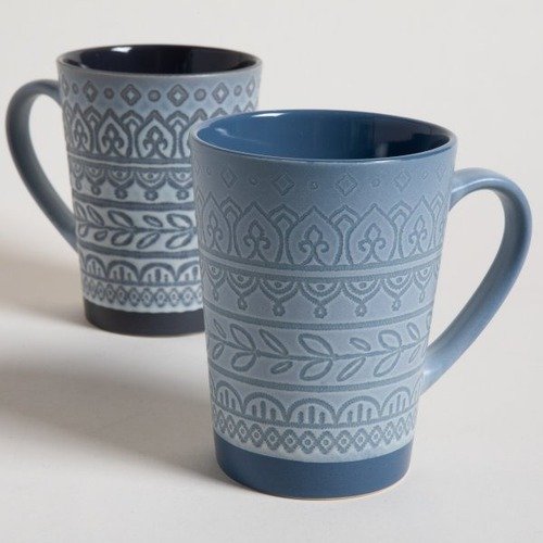 Producto - MUG NEPAL RECTO ALTO GRIS y AZUL 473 ML