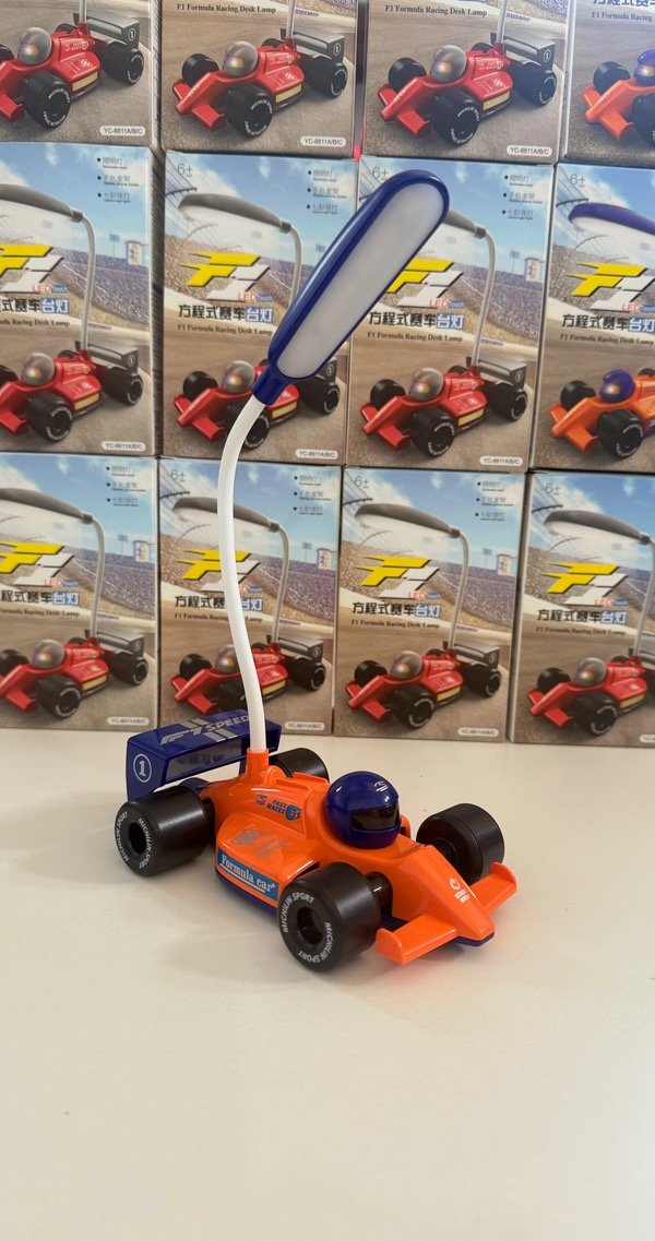 Producto - LAMPARA LED AUTO VELADOR FORMULA 1 - NARANJA CON VIOLETA