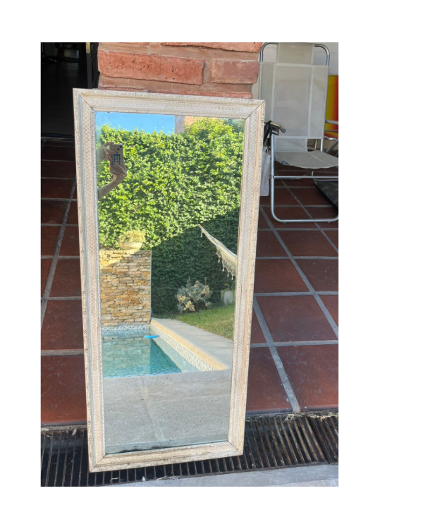 Producto - Espejo con marco de madera / 109x49