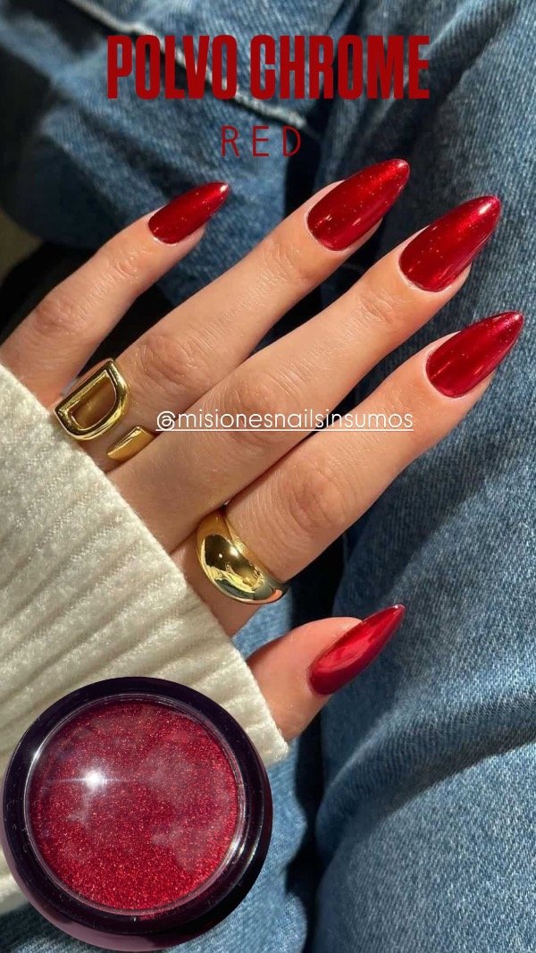 Producto - Polvo chrome rojo