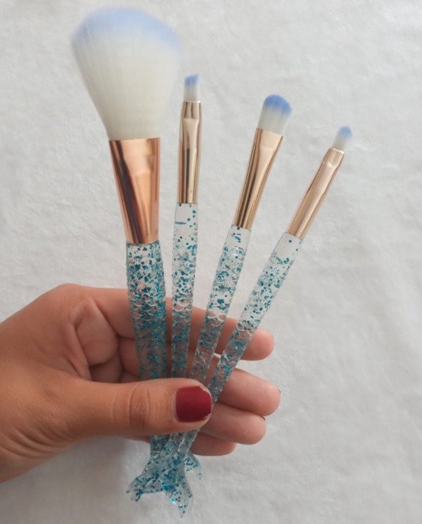 Producto - Set brocha sirena con brillo - 0