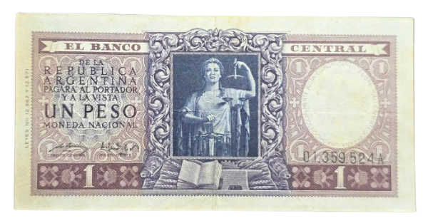 Producto - 1 Peso Justicia (Bosio - Gomez Moralez) Bott.1908 VF