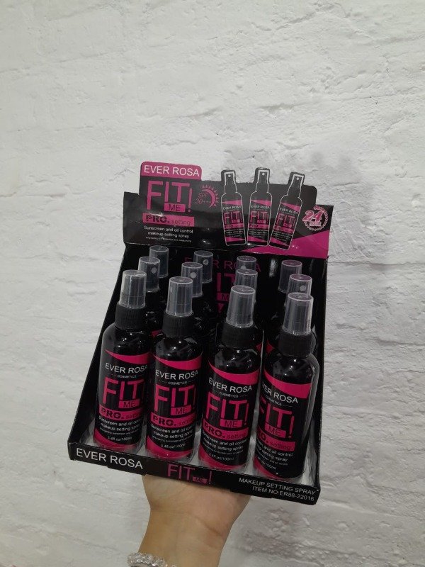 Producto - Fijador de maquillaje rosa