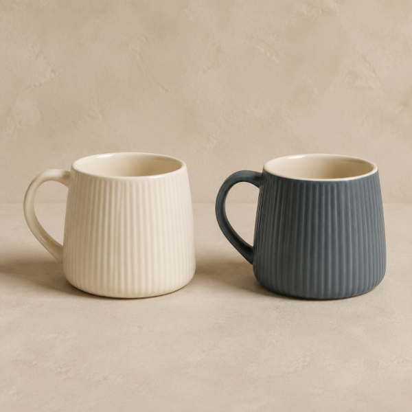 Producto - Taza Honguito de Cerámica Acanalada 300 ml - 2