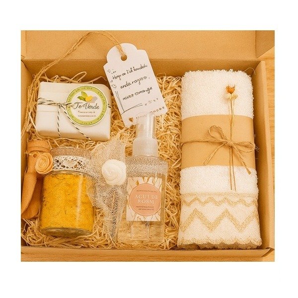 Producto - Set spa Té vede, caléndula y agua de Rosas.