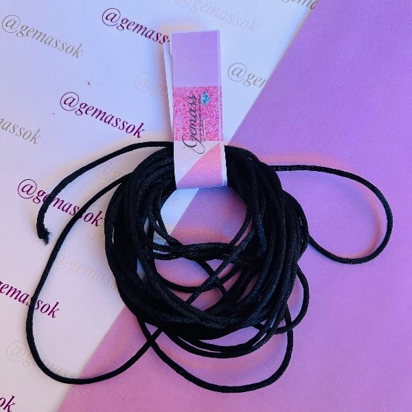 Producto - Cordón de seda Negro