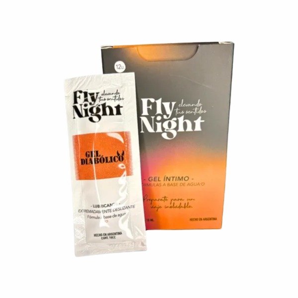 Producto - Gel Íntimo Lubricante Diabólico Sin Sabor 10 ML Fly Night x1 unidad