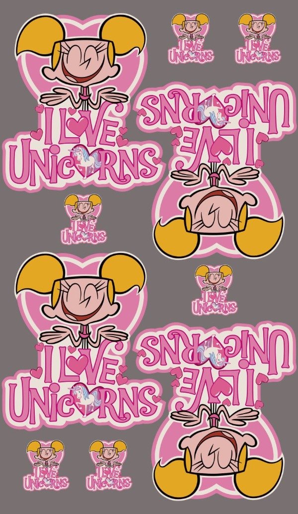 Producto - Plancha Textil x Metro I love Unicorns