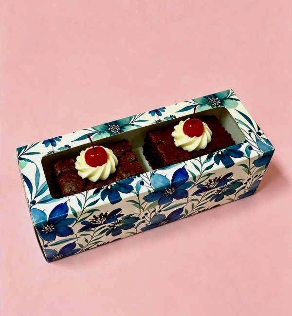 Producto - DIA DE LA MADRE -CAJA FLORES AZULES -COD.1565 medida 20X6X6 - 0