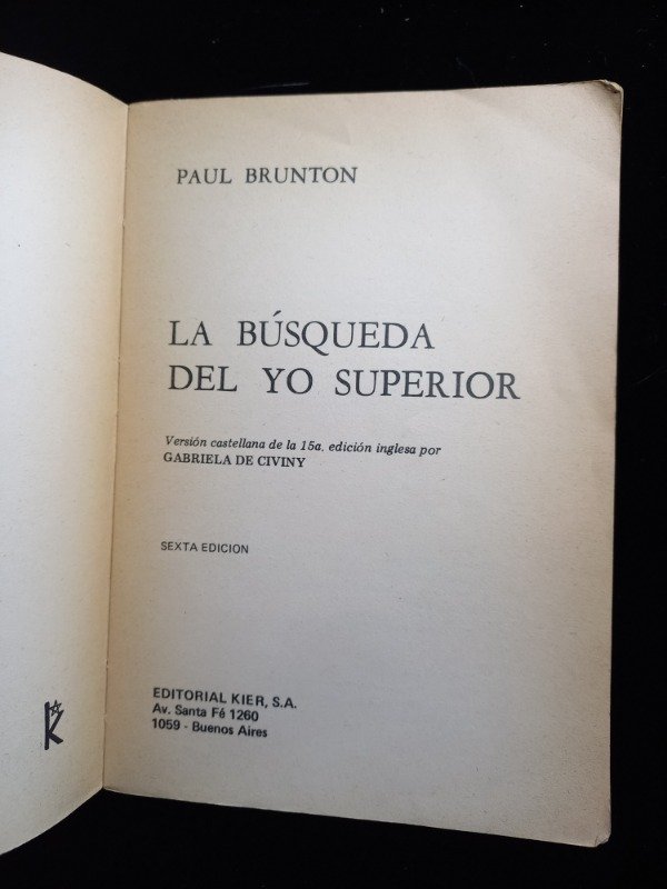 Producto - La busqueda del yo superior - Paul Brunton - 2