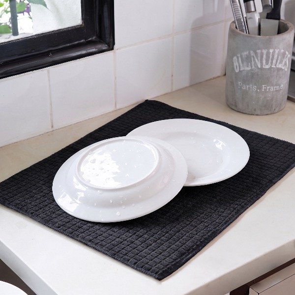 Producto - PAÑO ESCURRIDOR PARA COCINA COLOR NEGRO