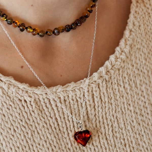Producto - Corazón de Ámbar Cadena - 2