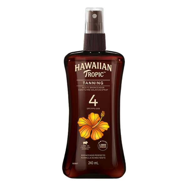 Producto - Bronceador Hawaiian Tropic Tanning Aceite 4FPS x 240ml