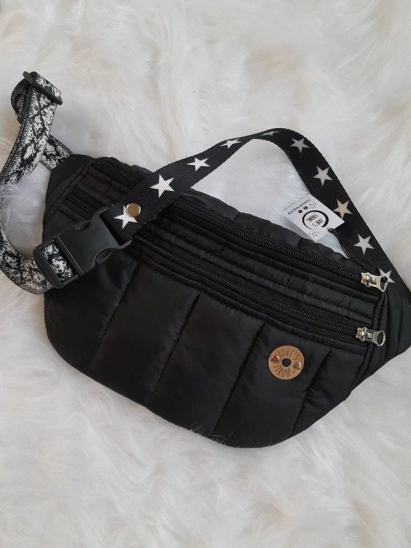 Producto - Riñonera Buenos Aires negra mate/combinada