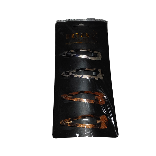 Producto - Hebillas De Pelo Tic Tac Mediana Animal print Pack X 4 - 1