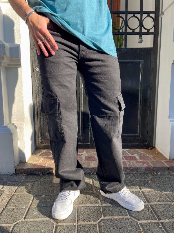 Producto - Jean cargo negro