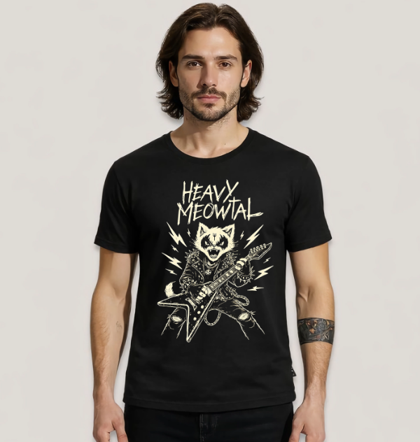 Producto - Gatito Metalero Guitarrista