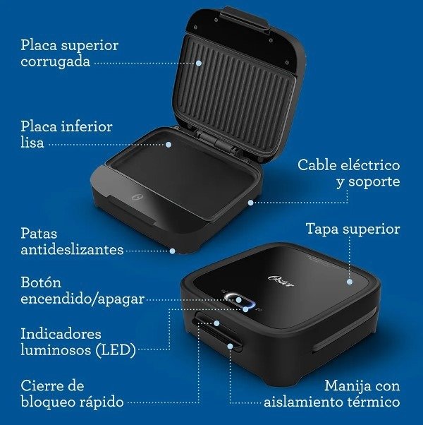 Producto - SANDWICHERA OSTER TSM 400 750W