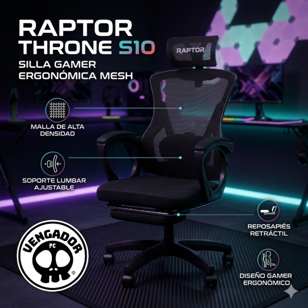 Producto - Silla Gamer Raptor Throne S10