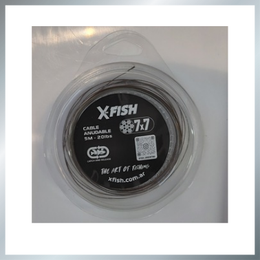 Producto - Cable de Acero 7x7 anudable X-fish 50lbs 5m