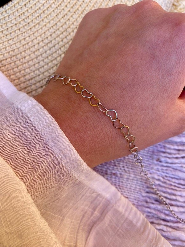 Producto - Pulsera corazones unidos A.Q