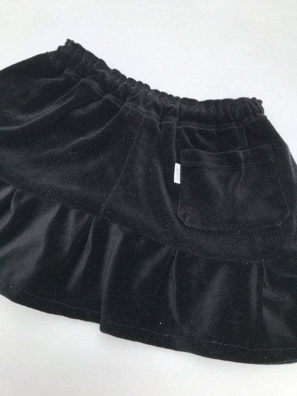 Producto - Black velvet pleated skirt - 3