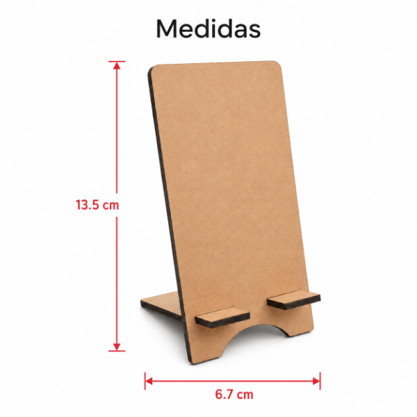 Producto - Stand Soporte Porta Celular MDF 3mm - 2