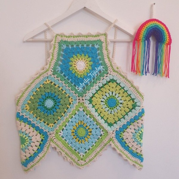 Producto - TOP SUMMER (escote pentagonal - Guia de tejido)