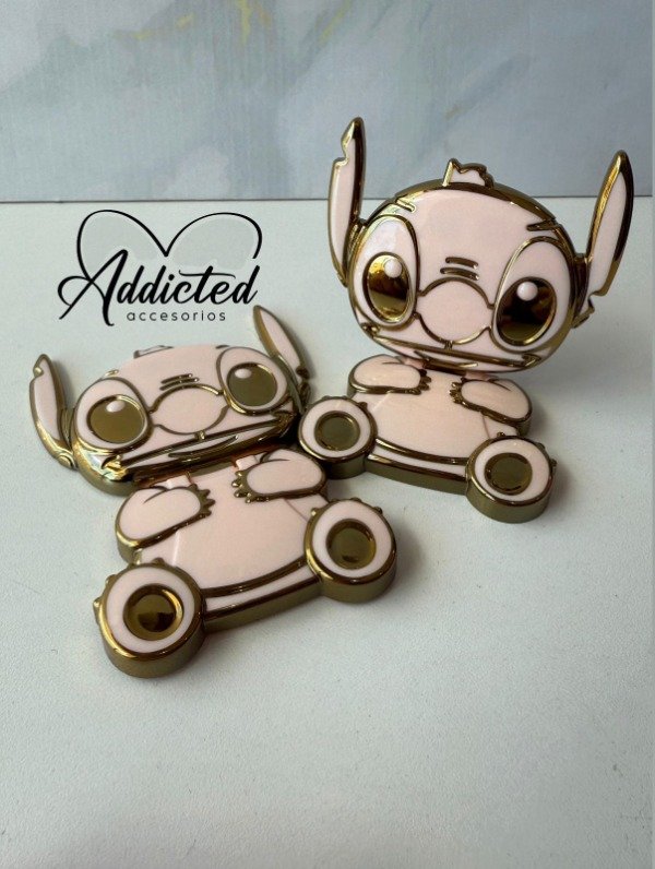 Producto - Soporte espejo Stitch rosa
