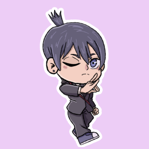 Producto - Stickers en Vinilo - Chainsaw Man - Aki