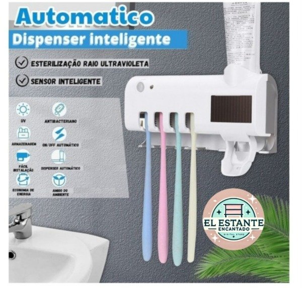 Producto - Dispenser Porta Cepillo y Pasta dental UV