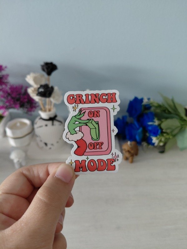 Producto - Stickers - Colección "Memes/Random" 0272 - Grinch on/of mode