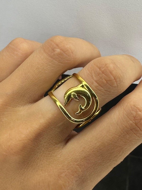 Producto - Anillo regulable delfin