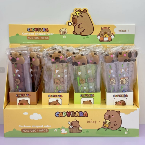 Producto - LW1-0063 REGLA DE PLASTICO CON CAPIBARA 20CM