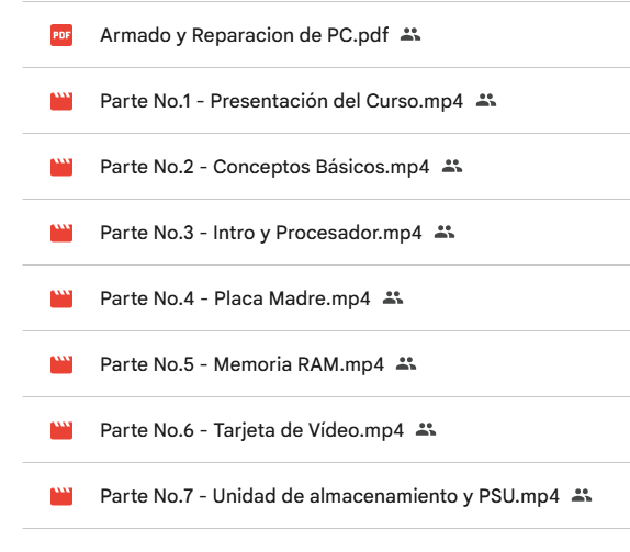 Producto - CURSO BÁSICO DE ARMADO Y REPARACIÓN DE PC