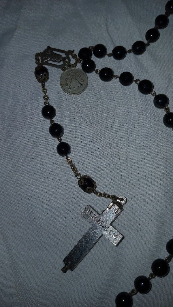 Producto - Vintage Catacumbarum soil reliquary cristals and matal Rosary. - 5