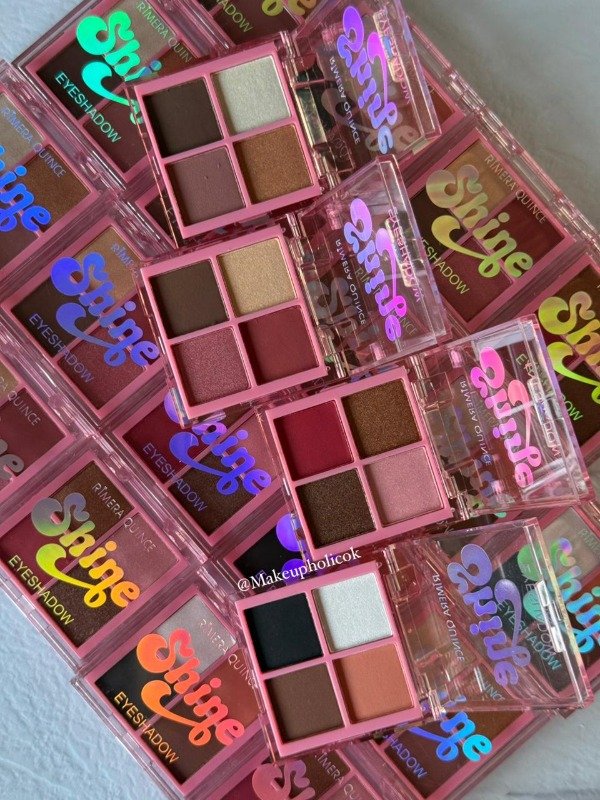 Producto - PALETA DE SOMBRAS SHINE X4 - RIMERA QUINCE - CAJA DE 24 UNIDADES
